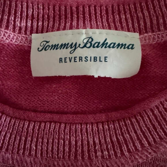 Tommy Bahama Men's Crewneck Sweater in Pink - Picture 12 of 14